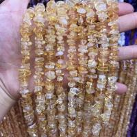 Natürlicher Citrin Perlen, Gelbquarz Perlen, Bruchstück, DIY, gelb, 5-8mm, verkauft von Strang