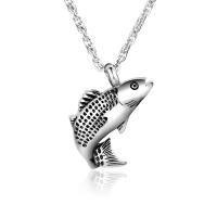 Stainless Steel Cinerary Casket Pendant Fish polished Unisex Sold By PC