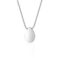 Stainless Steel Cinerary Casket Pendant Teardrop polished Unisex Sold By PC