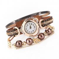 Wrap Watch PU Leather Chinese Movement watch movement for woman Sold By G
