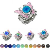 Glass Gemstone Open Finger Ring plated fashion jewelry & Unisex & with rhinestone Sold By PC