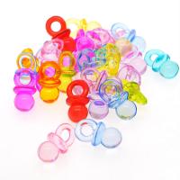 Transparent akryl perler, niplen sutteflaske form, forgyldt, Bæredygtig & du kan DIY, flere farver til valg, 10x20mm, Solgt af KG