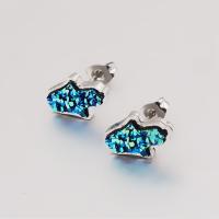 Stainless Steel Stud Earrings fashion jewelry silver color Sold By PC
