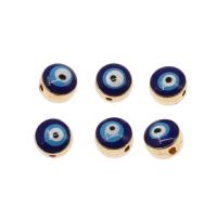 Zinc Alloy Jewelry Beads Round plated DIY dark blue nickel lead & cadmium free 8*8*7mm Approx 1mm Sold By Bag
