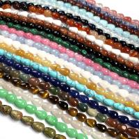 Mixed Gemstone Beads Natural Stone Teardrop polished DIY Sold By Strand
