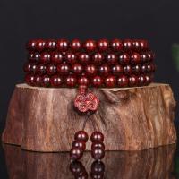 108 Mala Perlen, Pterocarpus Santalinus, unisex & verschiedene Stile für Wahl, verkauft von Strang