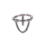 Zinc Alloy Cuff Finger Ring antique silver color plated & for woman nickel lead & cadmium free US Ring Sold By PC