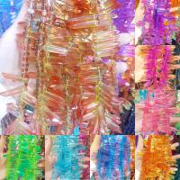 Naturligt farvet kvarts perler, Ædelsten, Kolonne, poleret, forskellige farver og mønster for valg & du kan DIY, flere farver til valg,  6*31mm, Solgt af Strand
