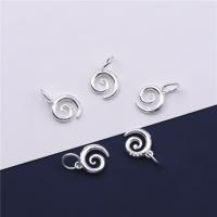 925 Sterling Silver Pendant Helix DIY Sold By PC