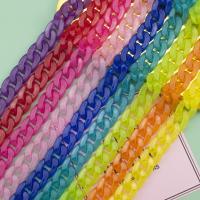 Akryl kæde, ovntørrende lak, forskellige farver og mønster for valg & du kan DIY & slik stil, flere farver til valg, Solgt af PC