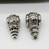 3 Holes Guru Beads Zinc Alloy plated DIY silver color Sold By PC