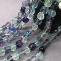 Perline fluorite, Cerchio, lucido, DIY & formato differente per scelta, multi-colore, Venduto da filo