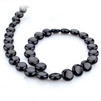 Natural Black Stone Beads Square polished DIY black 12mm Sold By Strand