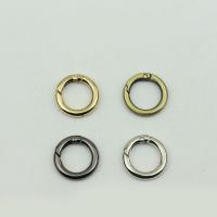 Zink-Legierung Spring Ring Verschluss, Zinklegierung, Kreisring, plattiert, unterschiedliche Farbe und Muster für die Wahl & DIY, keine, 16mm, verkauft von PC