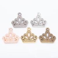 Zinc Alloy Crown Pendants plated DIY & hollow nickel lead & cadmium free Sold By PC