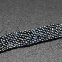 Tiger Eye pärlor, Rund, DIY, blå, 3mm, Ca 125PC/Strand, Säljs av Strand