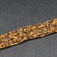 Tiger Eye Beads, Runde, poleret, du kan DIY & forskellig størrelse for valg & facetteret, Solgt af Strand