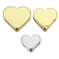 Zink Alloy Smycken Pärlor, Hjärta, plated, olika storlek för val, fler färger för val, Hål:Ca 1.5mm, 100PC/Lot, Säljs av Lot