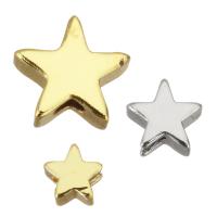 Zink Alloy Smycken Pärlor, Star, plated, olika storlek för val, fler färger för val, 100PC/Lot, Säljs av Lot