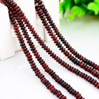 Jasper brecciated Beads, du kan DIY, dybrød, 3x6mm, Solgt af Strand