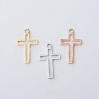 Pingentes cruz de aço inoxidável, joias de moda & DIY, Mais cores pare escolha, vendido por PC