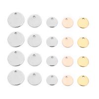 Stainless Steel Pendants Round plated Sold By Bag