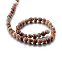 Rainbow Veins Beads, Rainbow Veines Stone, Runde, poleret, du kan DIY & forskellig størrelse for valg, Solgt af Strand