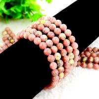 Gemstone smykker perler, Rød + bomuld + sten, Runde, poleret, du kan DIY & forskellig størrelse for valg, Solgt af Strand