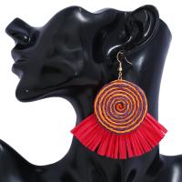 Fashion Fringe Earrings Iron with Rafidah Grass fashion jewelry Sold By Pair
