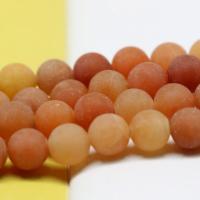 Red Aventurine Beads Round polished DIY & frosted Sold By Strand