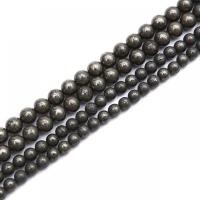 Zlatni pirit perle, Krug, uglađen, možete DIY & različite veličine za izbor, Prodano By Strand