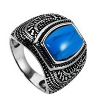Other Ring for Men Titanium Steel with Agate & Unisex Sold By Lot