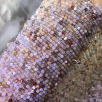 Perle agate Botswana naturelle, Rond, poli, DIY & facettes, couleurs mélangées, 3mm, Vendu par Environ 15 pouce brin