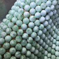 Gemstone smykker perler, Larimar, Runde, poleret, du kan DIY & forskellig størrelse for valg, turkisblå, Solgt Per Ca. 15 inch Strand