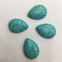 Pedras preciosas de cabochons , Preto Veia Turquoise, polido, DIY & tamanho diferente para a escolha, verde, vendido por Strand