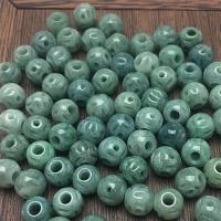 Natural Jade Beads Jade Burma Round Carved DIY green 10mm Sold By PC