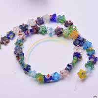 Millefiori Lampwork Beads Star DIY mixed colors nickel lead & cadmium free Sold By Strand
