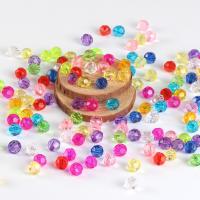 Transparent akryl perler, du kan DIY, flere farver til valg, 8mm, Ca. 500G/Bag, Solgt af Bag