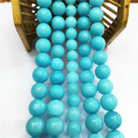 Amazonit Perlen, rund, poliert, DIY & verschiedene Größen vorhanden, blau, verkauft von Strang