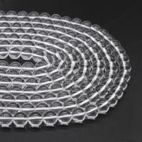 Perline di quarzo chiaro naturale, Cerchio, lucido, DIY & formato differente per scelta, chiaro, Venduto per 38 cm filo