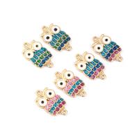 Zinc Alloy Connector Owl plated fashion jewelry & for woman nickel lead & cadmium free Sold By Bag