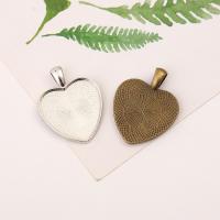 Zinc Alloy Pendant Cabochon Setting Heart plated DIY nickel lead & cadmium free Approx Sold By Bag