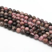 Rhodonite Beads, Runde, poleret, du kan DIY & forskellig størrelse for valg, blandede farver, Solgt Per 38 cm Strand