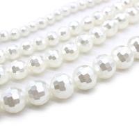 Fashion Glass Beads Round polished DIY & faceted Sold By Strand