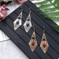 Zinc Alloy Drop Earrings plated vintage & Bohemian style & for woman nickel lead & cadmium free Sold By Pair