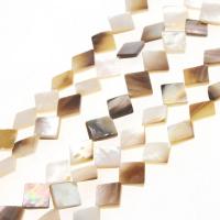 Koraliki z naturalnej słodkowodnej perły, Muszla, Rhombus, DIY, mieszane kolory, 10*10*2mm, sprzedane przez Strand