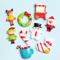 Vánoční odrazky, Pryskyřice, Vánoční design & DIY & různé styly pro výběr & smalt, více barev na výběr, 50PC/Bag, Prodáno By Bag