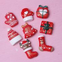 Fashion Resin Cabochons Christmas Design & DIY Sold By Bag