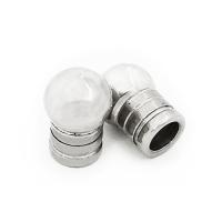 Stainless Steel End Caps 304 Stainless Steel silver color plated DIY Sold By PC