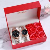 Couple Watch Bracelets Titanium Alloy with Glass plated fashion jewelry 150*90*70mm 30*6mm Sold By Set